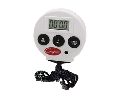 Cooper-Atkins TS100-0-8 Timer 2.2"x0.5", 99:59 Count, Alarm, Stopwatch, LR44 Battery - 36/Carded