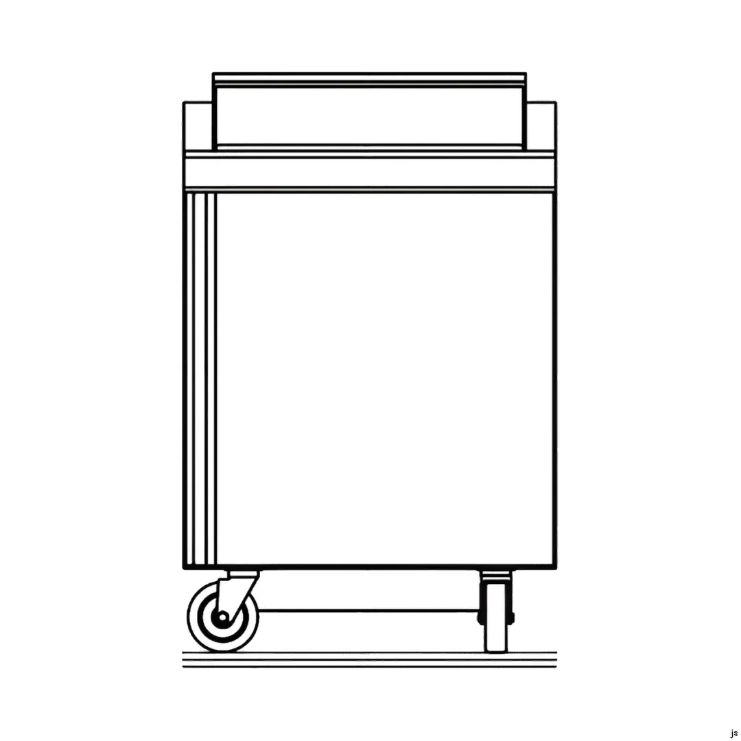Delfield ST4427NP-6 27" 1-Door Sandwich and Salad Prep Table, 6 Pans, 8.2 cu. ft.