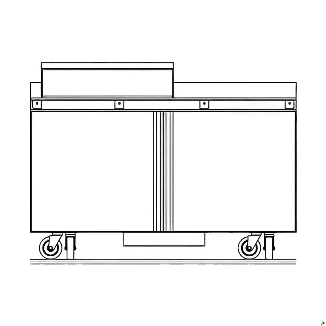 Delfield ST4460NP-12M 60" 2-Door Mega Top Sandwich and Salad Prep Table, 12 Pans, Stainless Steel