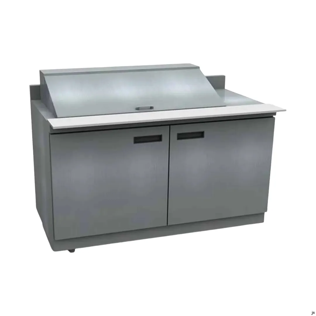 Delfield ST4460NP-18M 60" 2-Door Mega Top Sandwich and Salad Prep Table, 18 Pans