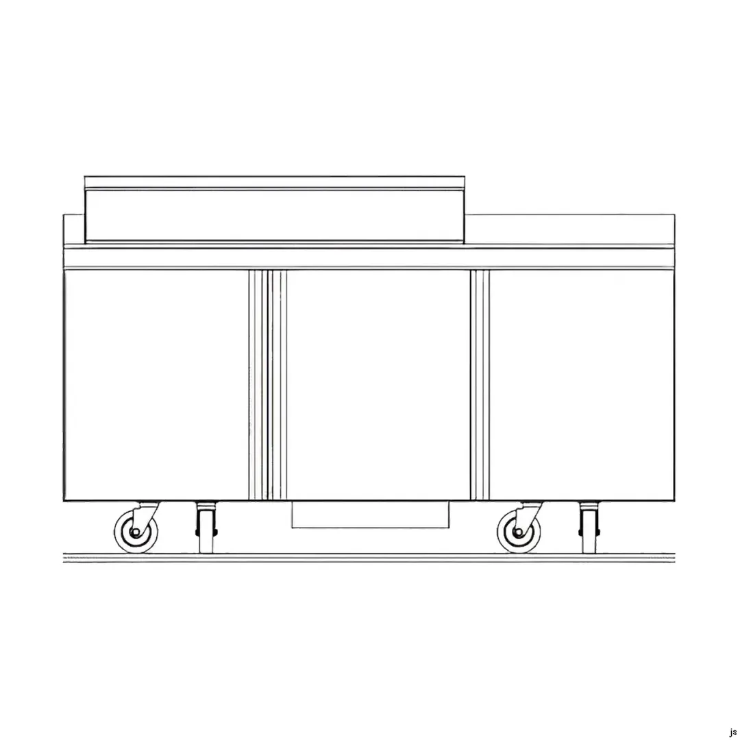 Delfield ST4472NP-18M 72" 3-Door Mega Top Sandwich and Salad Prep Table, 18 Pans, Stainless Steel