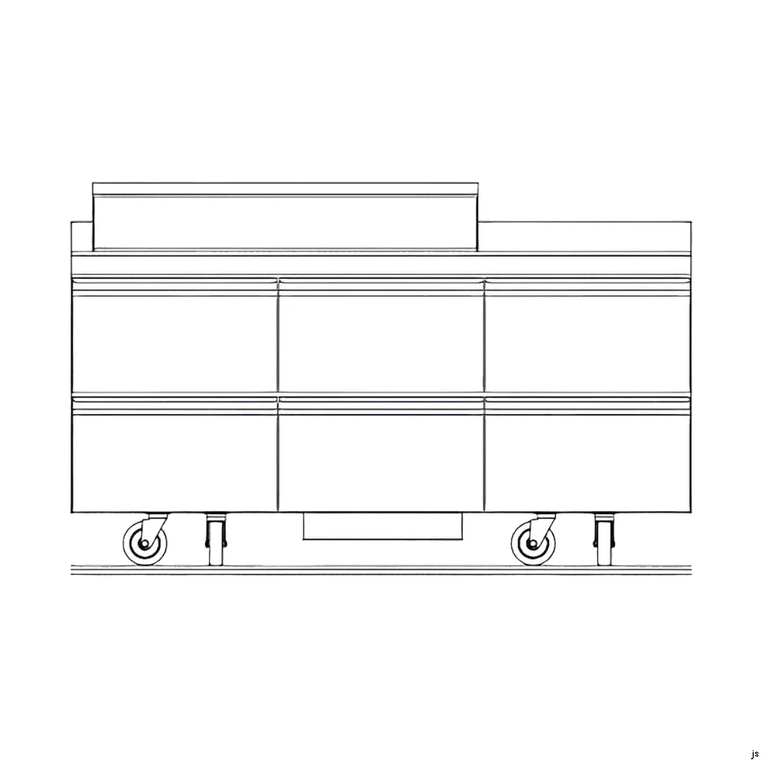 Delfield STD4472NP-18M 72" 3-Section Mega Top Sandwich and Salad Prep Table, 18 Pans, 6 Drawers