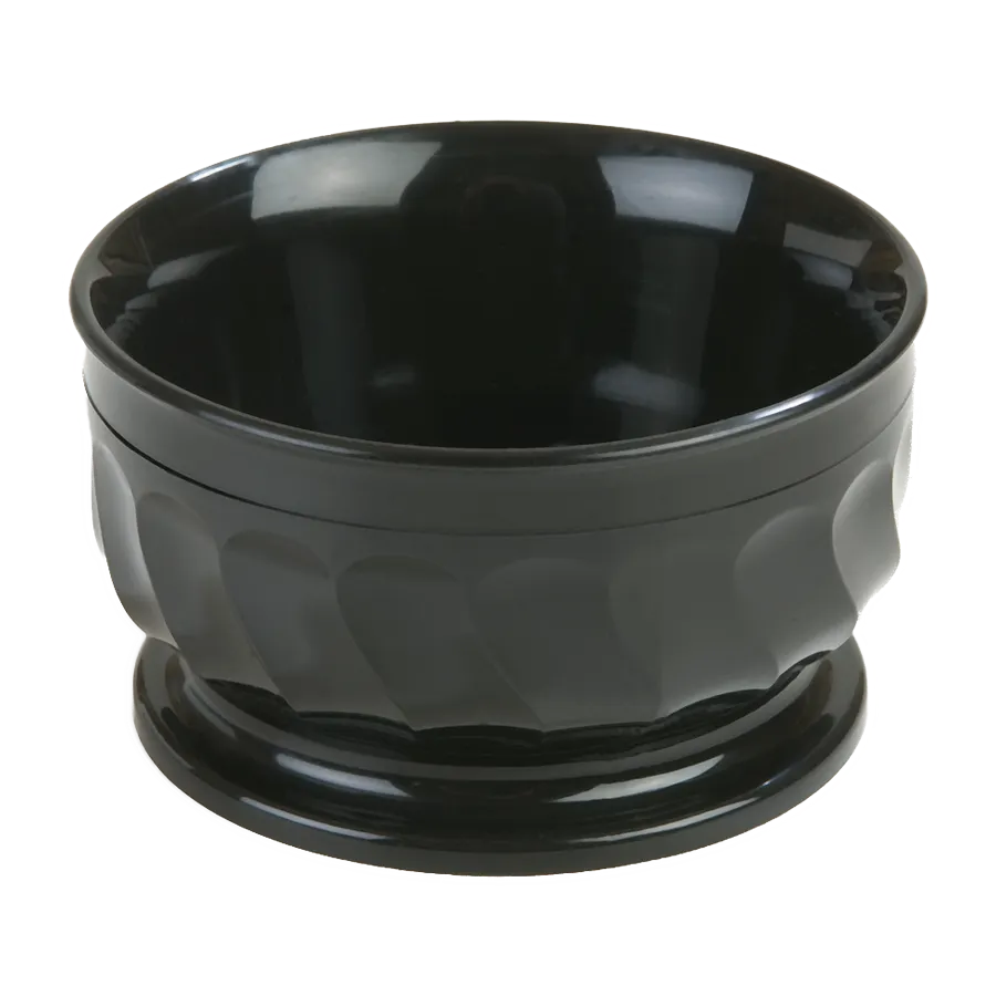 Dinex DX330003 - Insulated Double‑Wall Pedestal Bowl, 9 oz Onyx Black Turnbury® Finish, 48/Case
