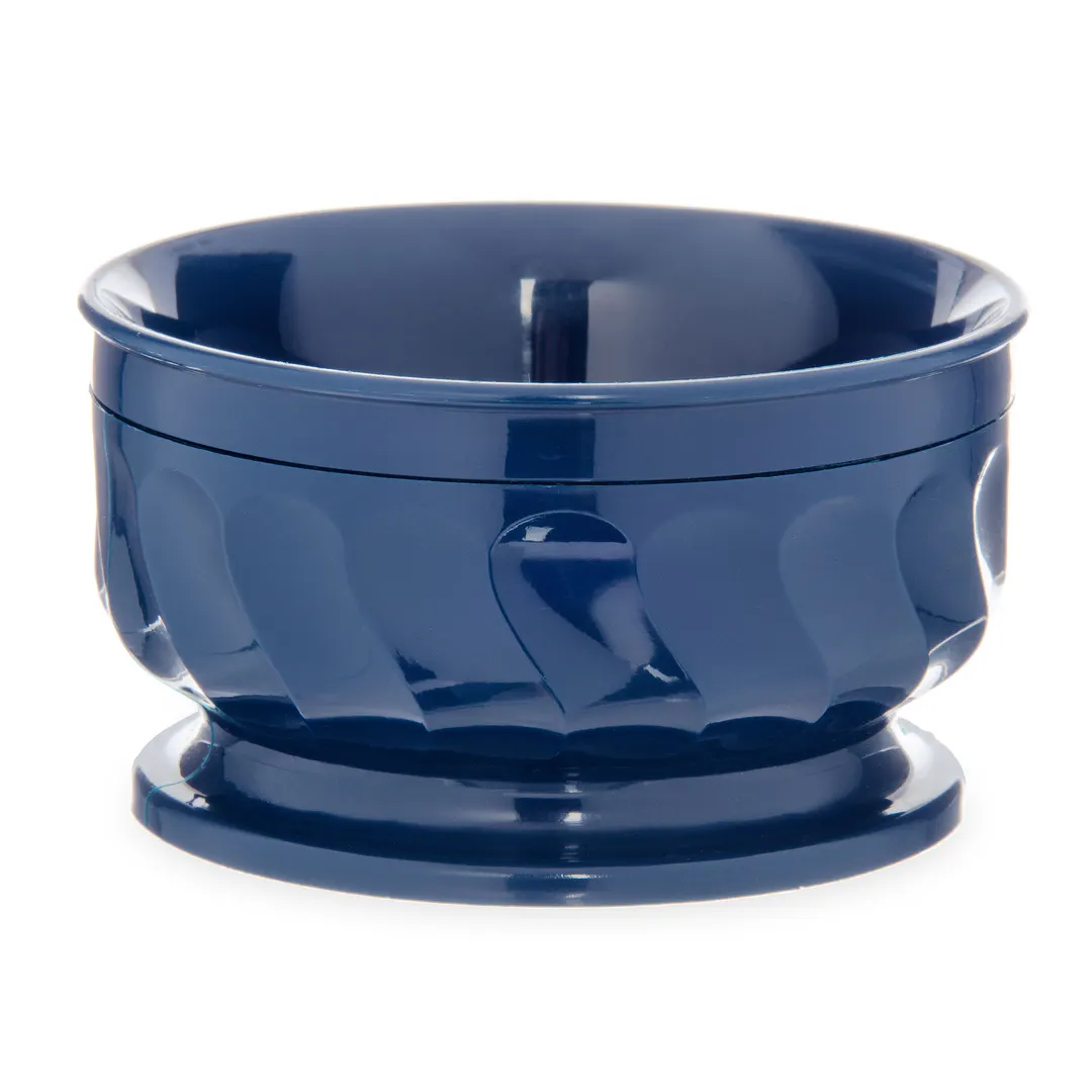 Dinex DX330050 - Insulated Double‑Wall Pedestal Bowl, 9 oz, Turnbury® Midnight Blue - 48/Case
