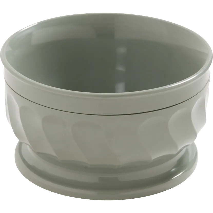 Dinex DX330084 Insulated Double‑Wall Plastic Bowl, 9 oz Sage Green Finish - 48/Case