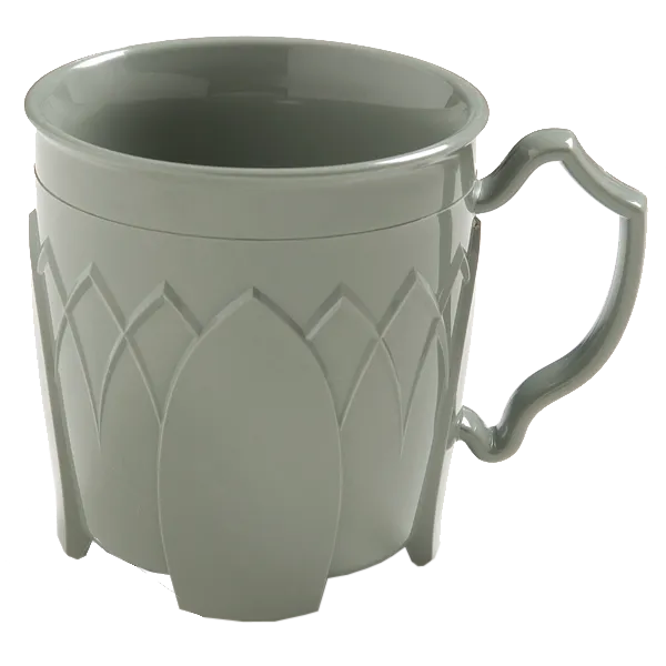 Dinex DX500084 - 8 oz Green Mug, Insulated Ozone‑Safe Foam, Dishwasher Safe PP, BPA Free
