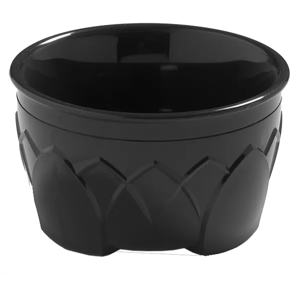 Dinex DX530003 - Double‑Wall Bowl, 9 oz Onyx Black, Ozone‑Safe Foam, Dishwasher Safe - 1/Case