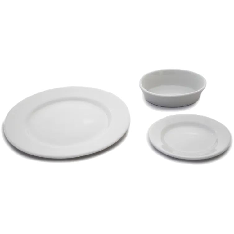 Dinex DX6CASS02A - 6 Oz Bright White China Casserole Dish, Dishwasher Safe, 31 Oz Capacity - Case