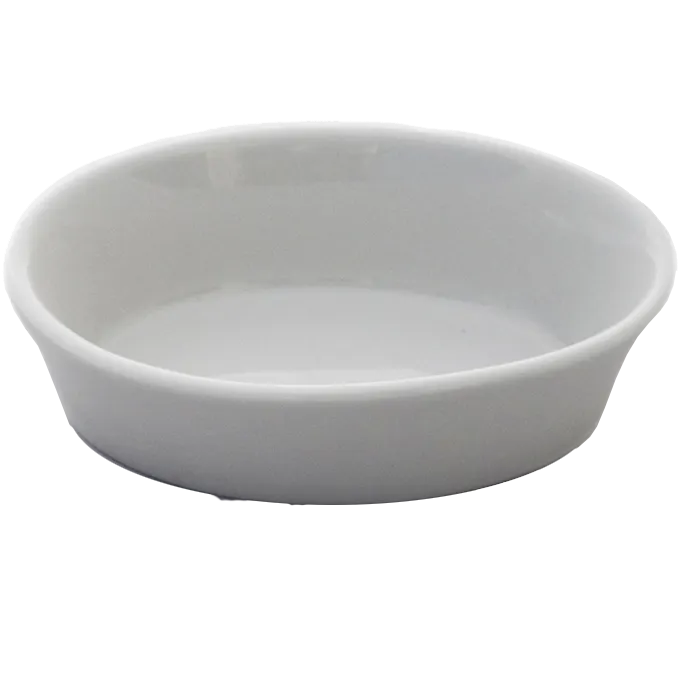 Dinex DX6CASS02A - 6 Oz Bright White China Casserole Dish, Dishwasher Safe, 31 Oz Capacity - Case