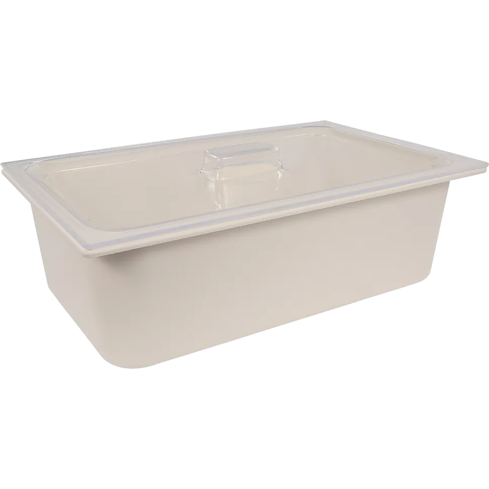Dinex DXCM112507 Coldmaster 1/1 Acrylic Clear Food Pan Lid with Molded Handle Dishwasher Safe - Case