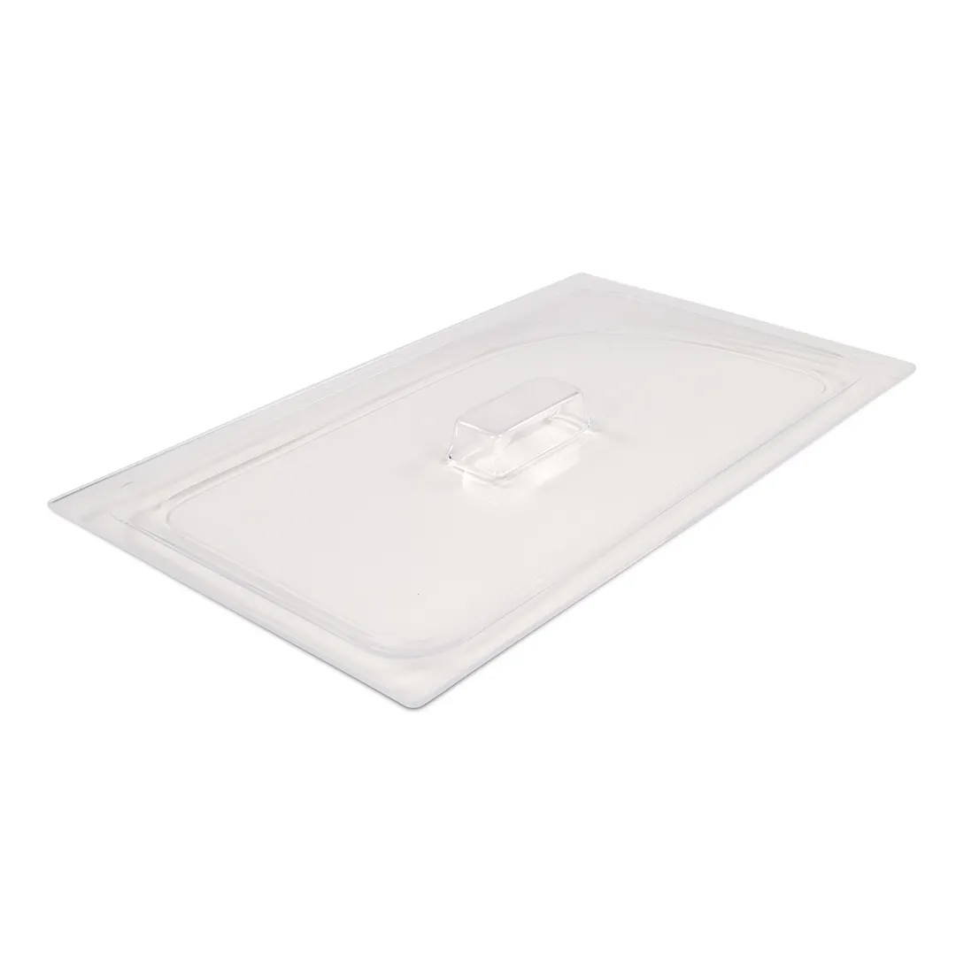 Dinex DXCM112507 Coldmaster 1/1 Acrylic Clear Food Pan Lid with Molded Handle Dishwasher Safe - Case