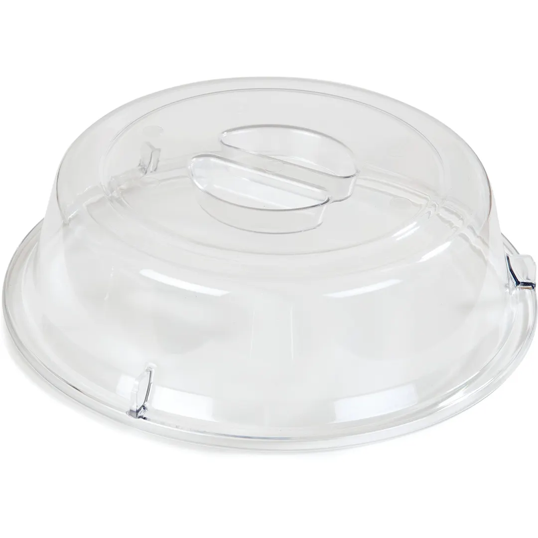Dinex DXEC0907 Plate Cover, 9" Round Clear Polycarbonate Dome, 8-9" Size - Case