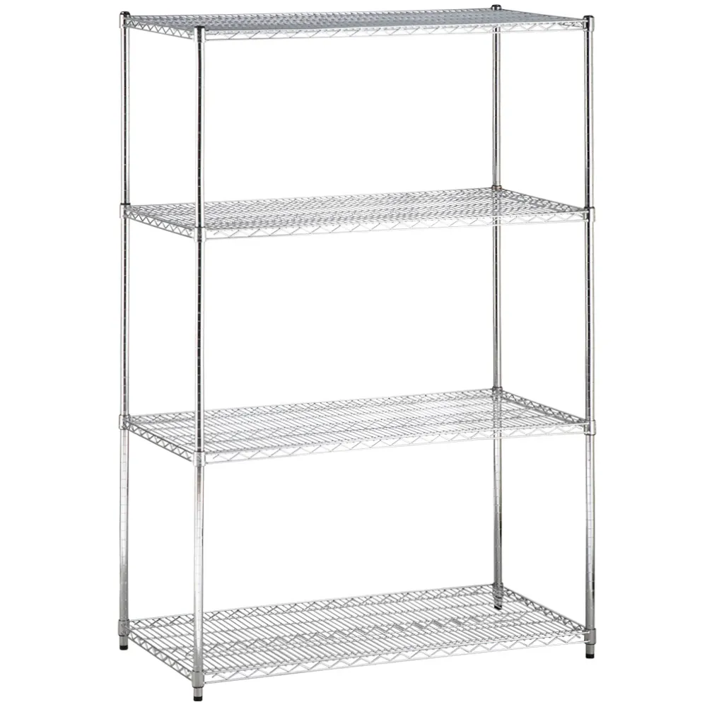 GSW USA WSC-1442 Wire Shelving Unit, Chrome Plated Finish, 42" Wide x 14" Deep Wire Shelf with Split Sleeves