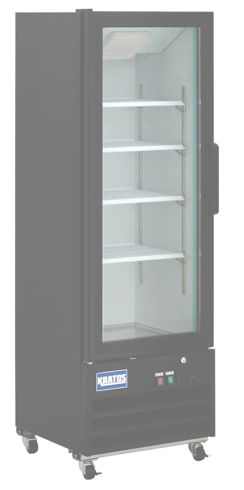 Hubert 115873 Merchandiser Refrigerator - 8.5 cu ft, 21.7"W x 23.3"D x 65.8"H, Glass LED