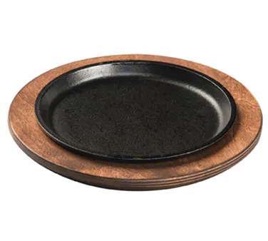 Lodge L5OGH3 – 7‑3/8" Round Cast Iron Griddle, No Handle, Stove‑Top/Induction Safe, Made in USA
