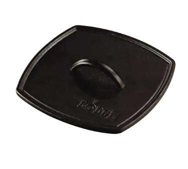 Lodge LFIP3 Cast Iron Grill Press, 8" Square, Flat, Integral Handle, Seasoned with Oil