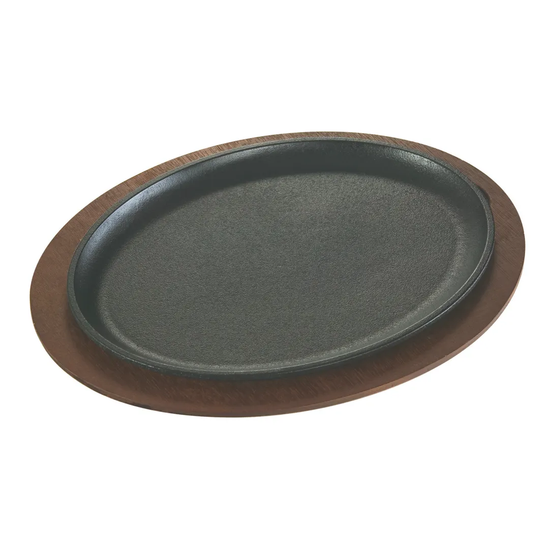 Lodge LJOSH3 Cast Iron Griddle, 13" L x 10" W, Handle‑Free, Stove Top/Induction Safe, Made in USA