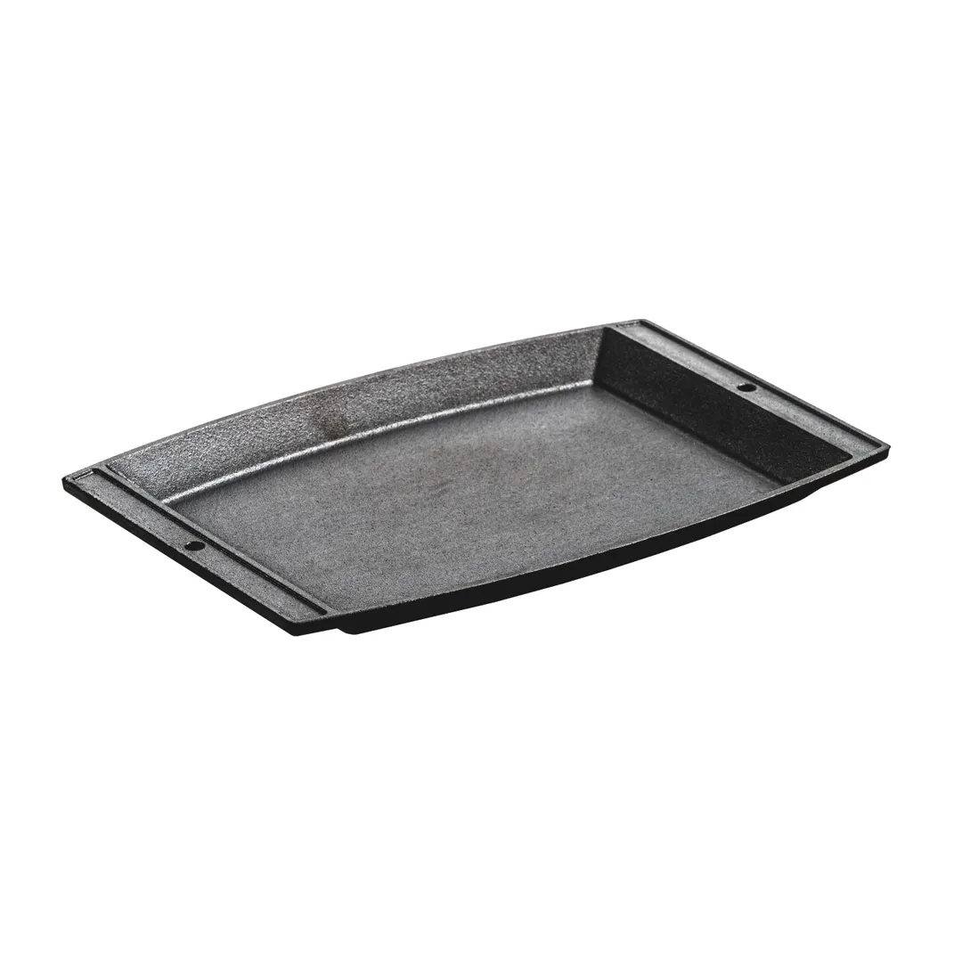 Lodge LSCP3 - Cast Iron Sizzle Platter 11" x 7-3/4" x 13/16" Stove Safe, USA Made