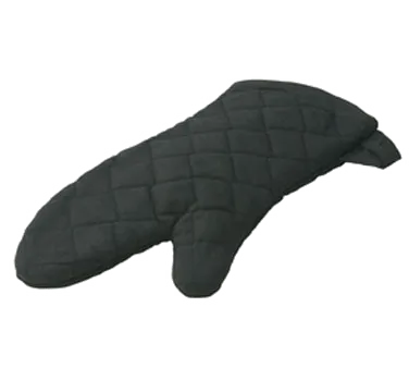 Lodge MITTMT Max Temp Oven Mitt, 16", Pyrotex Exterior, Terry Interior, Black