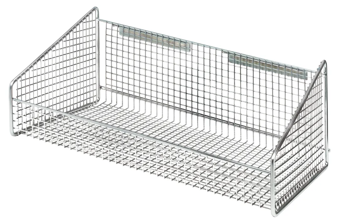 Quantum 1017HBC Hanging Basket, 11-7/8" W x 18" D x 7-1/2" H, Chrome Plated Mesh, 125 lb Load