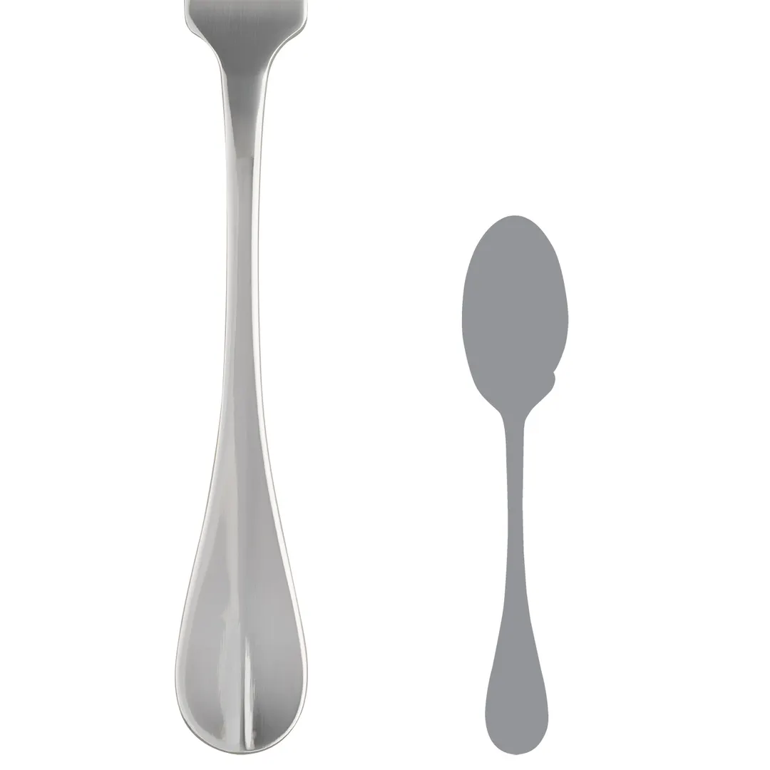 Steelite 5300S014 Sauce Spoon - 7" Baguette Shape, 18/10 Stainless Steel, WNK Finish - 1 Dozen