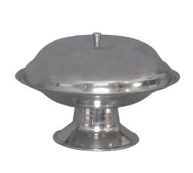 Town 25286/DZ Compote Dish Cover Only, 8-1/2" Diameter Polished 18/8 Stainless Steel Bowl - 1 Dozen