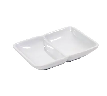 Town 31262 - White Melamine Sauce Dish, 3‑Ounce Capacity, 3¼" Diameter, Durable Dinnerware, 1 Dozen