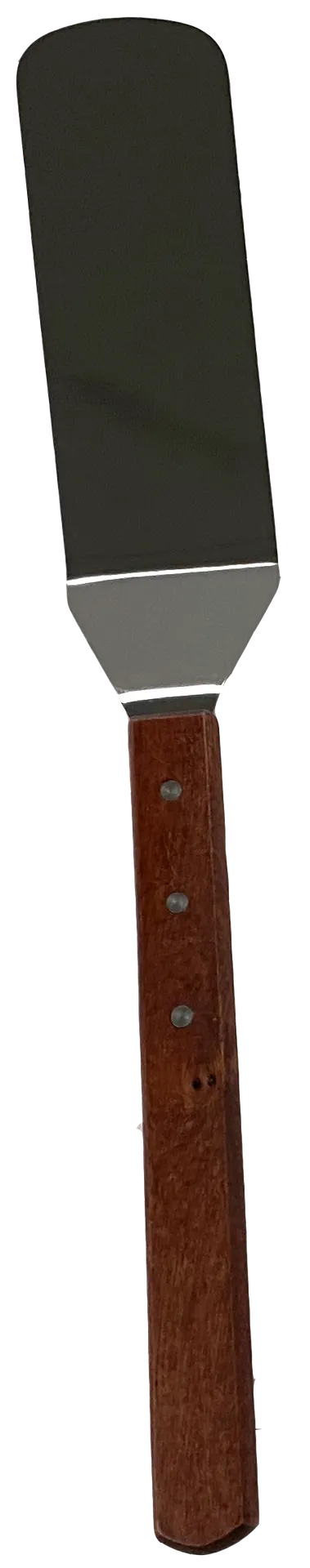 Town 34980/DZ Extra-Long Wooden Grill/Griddle Spatula, 10" Blade, 20" Length, Black/Cherry - 1 Dozen