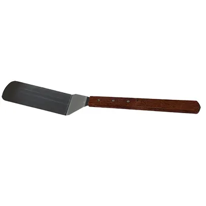 Town 34980/DZ Extra-Long Wooden Grill/Griddle Spatula, 10" Blade, 20" Length, Black/Cherry - 1 Dozen