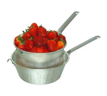 Town 37910H/DZ Pasta Strainer, 10" dia, Aluminum, with Handle & Hook, 1 Dozen