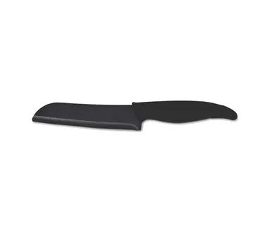 Town 47505B Santoku Knife 5" Stamped Ceramic Blade, Smooth Edge, Black Plastic/Poly Handle, Cutlery