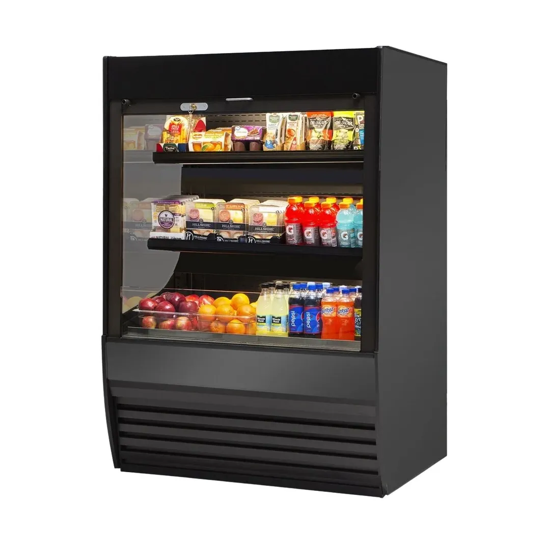 Federal Industries VRSS4860S 47" Self-Serve High Profile Open Air Merchandiser, Solid Square Sides