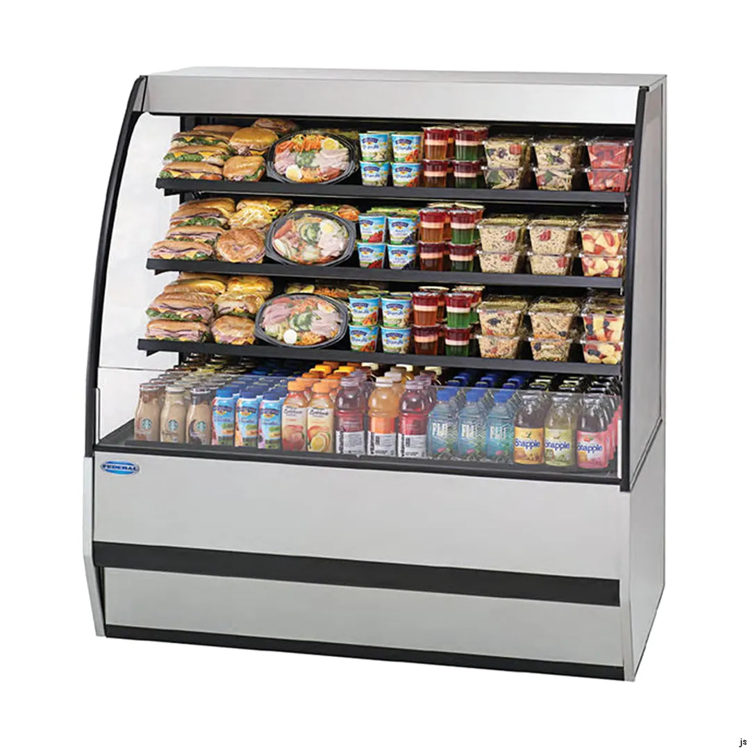 Federal Industries SSRPF5052 50" Self-Serve Refrigerated Prepared Foods Merchandiser, 3 Shelves