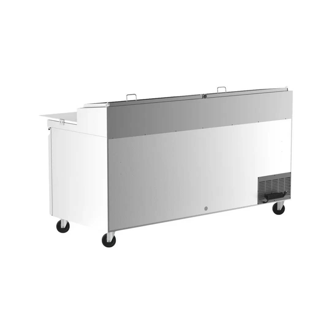 Coldline CPT-72 71" 2-Door Refrigerated Pizza Prep Table, 9 Pans