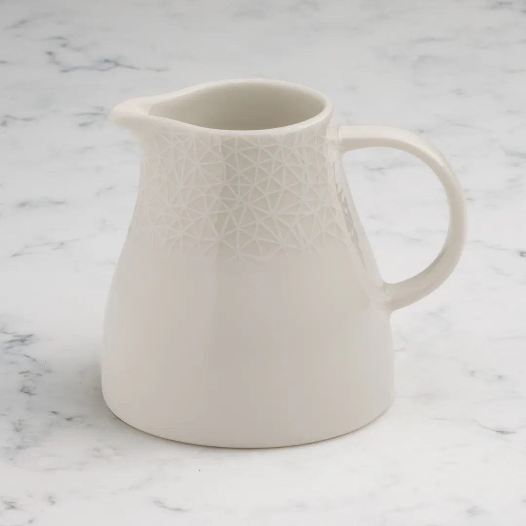 Ariane Porcelain ALGARN11Q064015 Creamer Pitcher, 5 Oz, Porcelain, With Handle - 6/Case