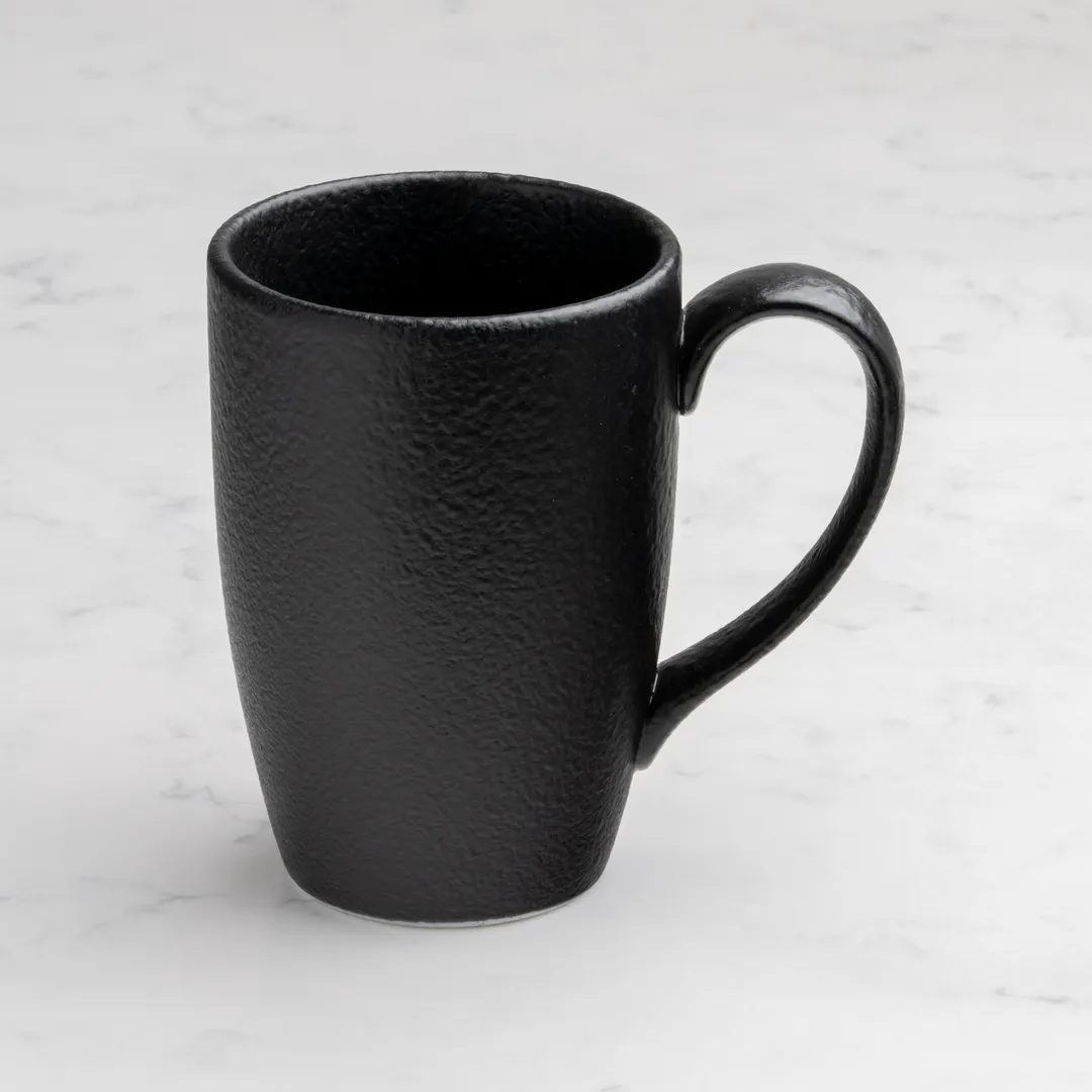 Ariane Porcelain APRARN259054030 Non-Stackable China Mug, 10 1/7 Oz, Black Dazzle - 6/Case