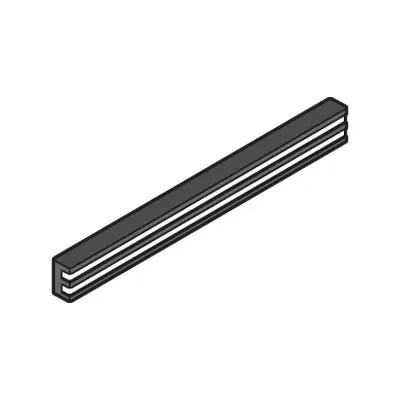 Alfa International VMKH-24 Magnetic Knife Holder, 24" Long, Black Plastic Base