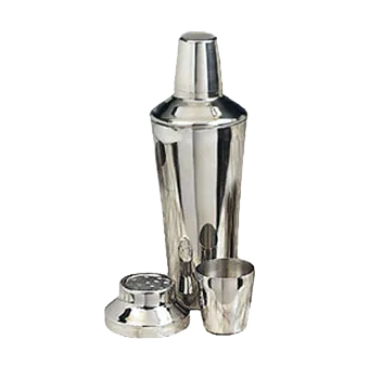 American Metalcraft CSJ174 - 28 oz 3‑Piece Cocktail Shaker, 4" Dia x 8‑1/4" H, Steel Finish