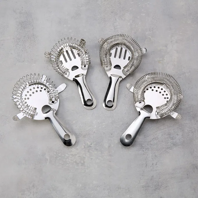 American Metalcraft STC4 Bar Strainer – Four‑Prong Tight Coil Design, Stainless Steel Construction