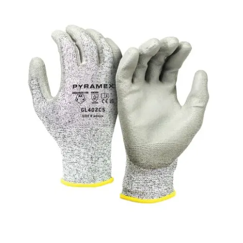 AllPoints 1331834 Cut Resistant Glove, Medium Size, Durable Kevlar Blend, Grey Finish - 1 Pair