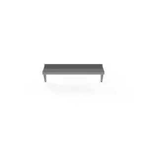 Atosa USA SWS1224/304 24" x 12" x 10" Wall-Mounted Shelf, 18 Ga. 430 Stainless Steel, NSF, 2 Brackets