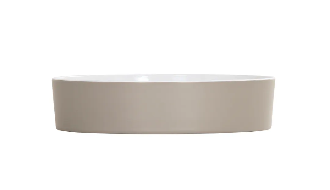 Cal-Mil 24129-10-102BOWL - Round Bento Sushi Box, 10" x 10" x 2" Ash Gray Melamine, Dishwasher Safe