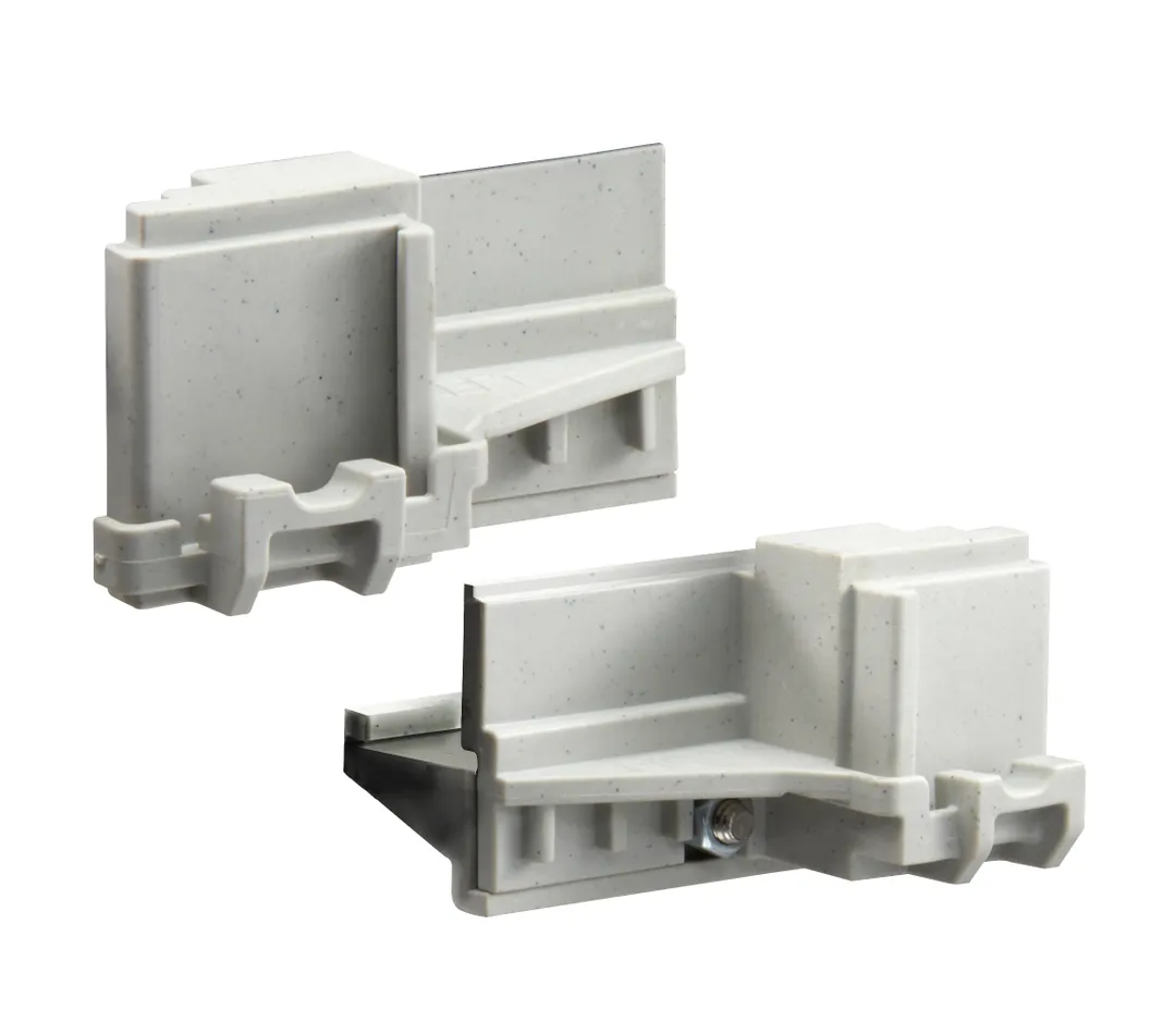 Cambro EXCC4480 Camshelving® Elements XTRA Corner Connector Set, 4 Sets (Left & Right), Speckled Gray, New Product Line (Not Compatible with Original Elements Series)
