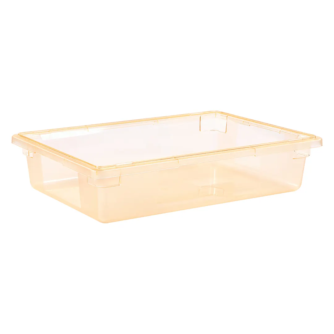 Carlisle 10621C22 StorPlus Food Storage Box, 8‑Gallon, 26"L x 18"W x 6"H, Polycarbonate Yellow