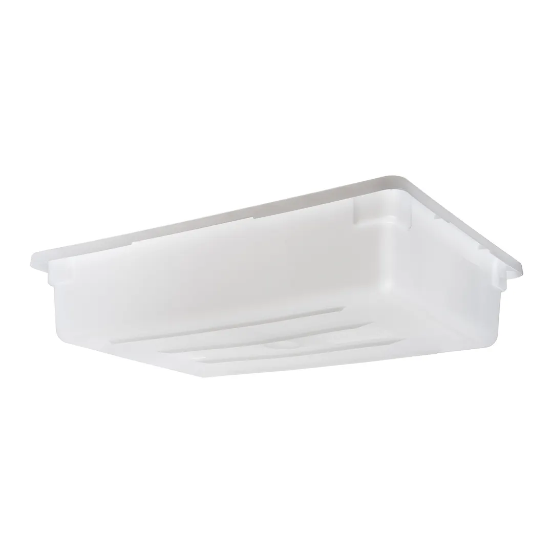 Carlisle 1064102 StorPlus Food Storage Box, 8 Gallon, 26"L x 18"W x 6"H, Polyethylene, White