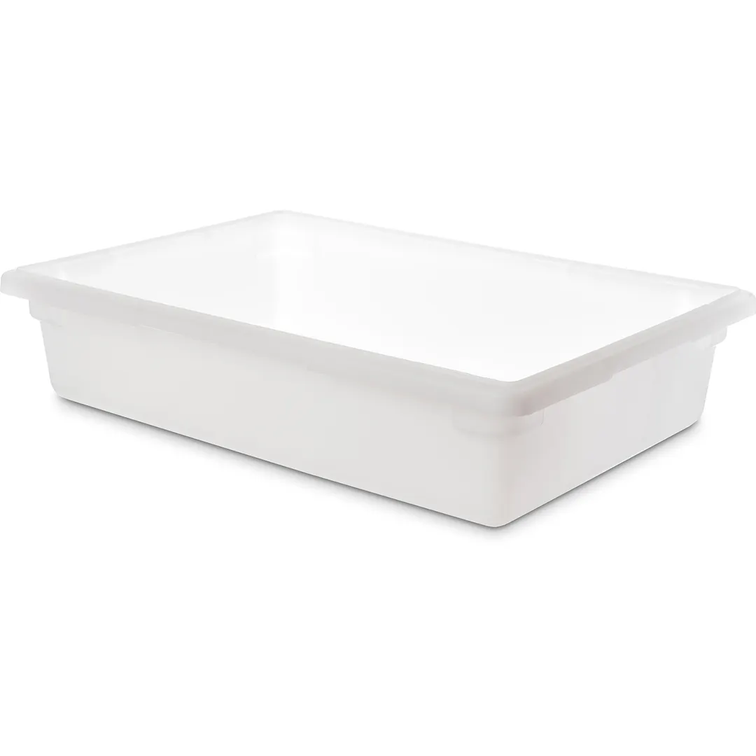 Carlisle 1064102 StorPlus Food Storage Box, 8 Gallon, 26"L x 18"W x 6"H, Polyethylene, White