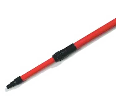 Carlisle 4102002 Sparta Spectrum Telescopic Handle, Extends 54" to 8', 1" Fiberglass, White