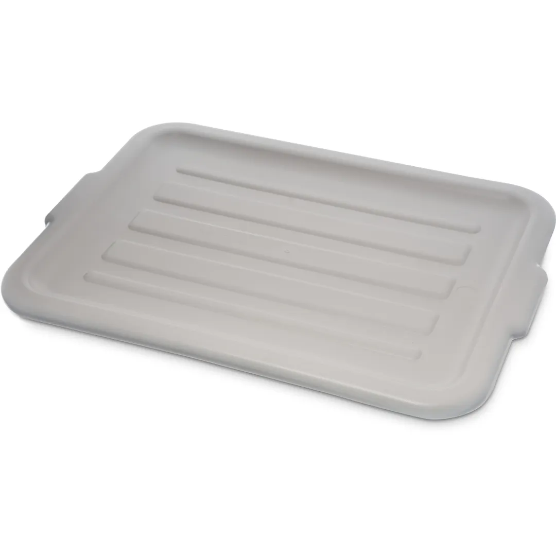 Carlisle 4401223 Comfort Curve Universal Bus Box Lid, 20" L x 15" W x 3/4" H, Gray Polypropylene, Contoured Snap-On Design, Dishwasher Safe, NSF