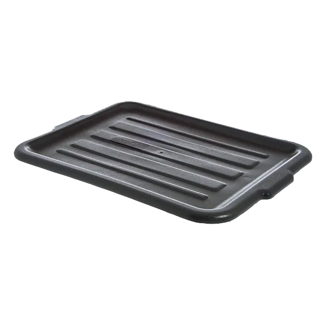 Carlisle N4401203 Comfort Curve Universal Lid, 15 x 20 in, Black Polypropylene Bus Box Cover for N44010/N44011