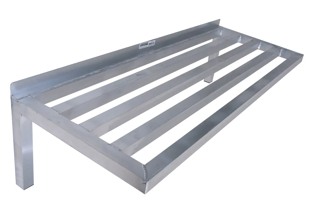 Channel TWS1848 Wall-Mounted Shelving, 48"W x 18"D, Aluminum Tubular Construction, NSF-Certified, 18 lbs